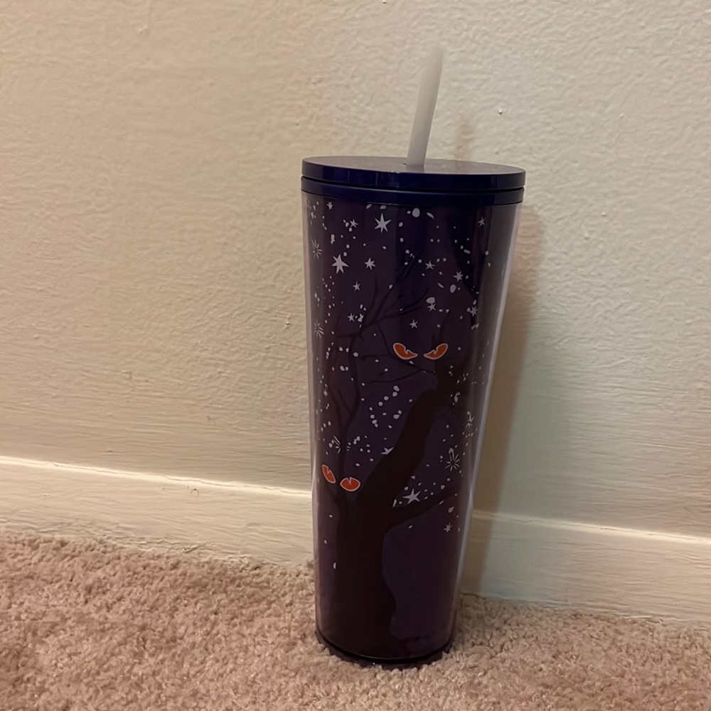 Starbucks Halloween 2022 Preying Eyes Venti Glow in the Dark Tumbler